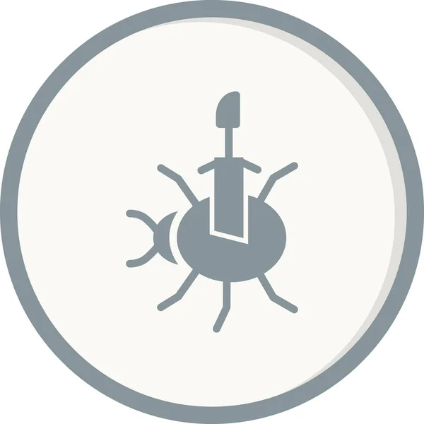 Значок Вектора Антивирусной Линии Приложений Веб Сайтов — стоковый вектор