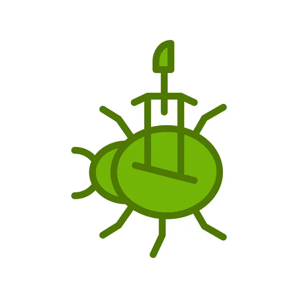 Antivirus Line Art Vector Icon Apps Websites — Vector de stock