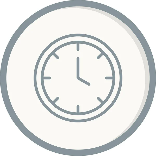 Ilustração Vetorial Ícone Relógio — Vetor de Stock