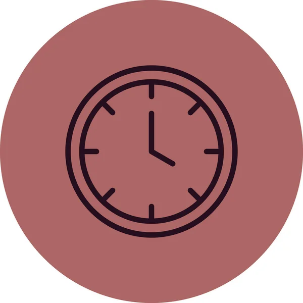 Vector Illustration Clock Icon — Stock Vector