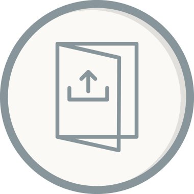 Basit simge, vektör illüstrasyonundan çık