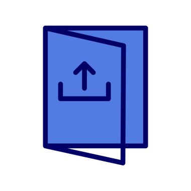 Basit simge, vektör illüstrasyonundan çık