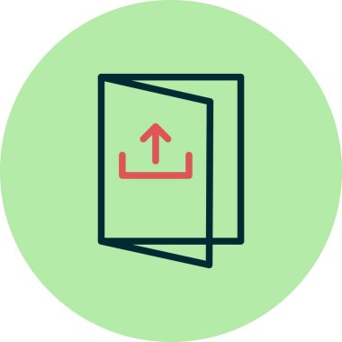 Basit simge, vektör illüstrasyonundan çık