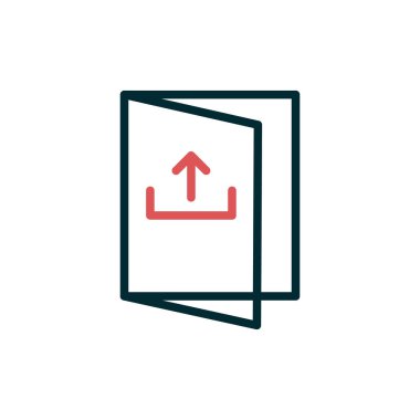 Basit simge, vektör illüstrasyonundan çık