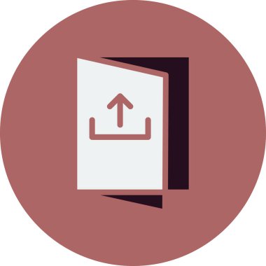 Basit simge, vektör illüstrasyonundan çık