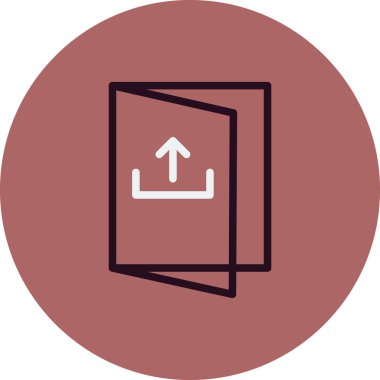 Basit simge, vektör illüstrasyonundan çık