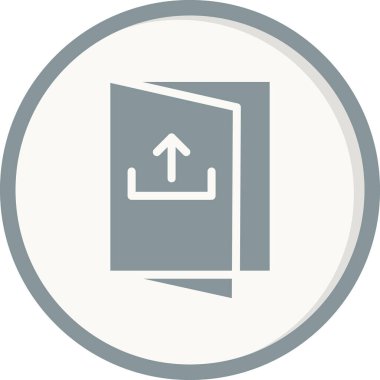 Basit simge, vektör illüstrasyonundan çık