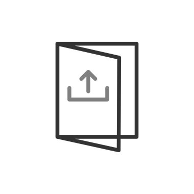 Basit simge, vektör illüstrasyonundan çık