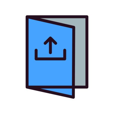 Basit simge, vektör illüstrasyonundan çık