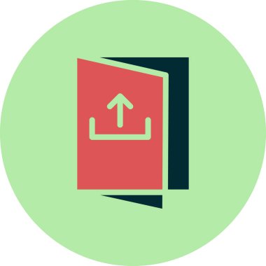 Basit simge, vektör illüstrasyonundan çık