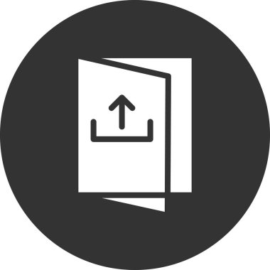 Basit simge, vektör illüstrasyonundan çık