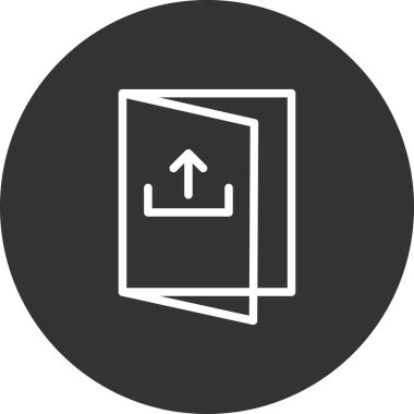 Basit simge, vektör illüstrasyonundan çık