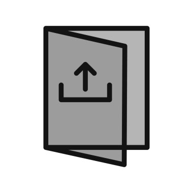 Basit simge, vektör illüstrasyonundan çık