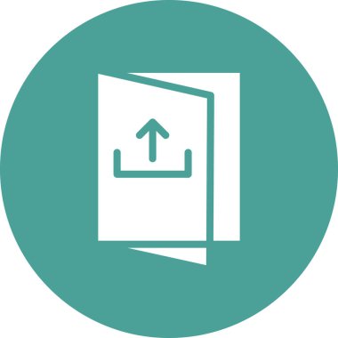 Basit simge, vektör illüstrasyonundan çık