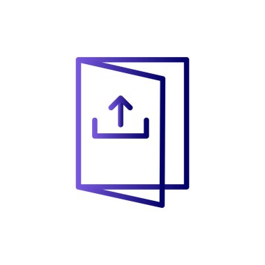 Basit simge, vektör illüstrasyonundan çık