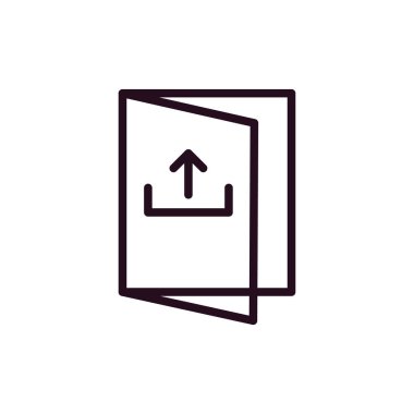 Basit simge, vektör illüstrasyonundan çık