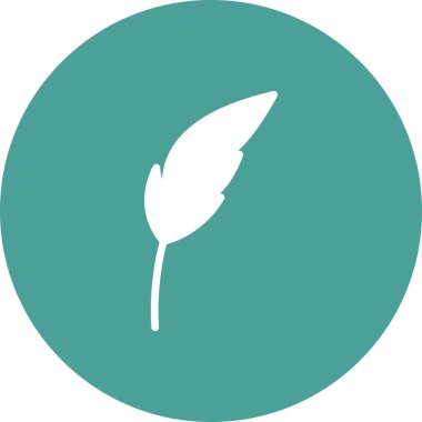 Tüy Kalemi simgesi, vektör illüstrasyonu