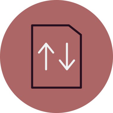 Dosya simgesi, vektör illüstrasyon tasarımı