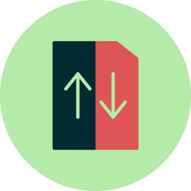 Dosya simgesi, vektör illüstrasyon tasarımı