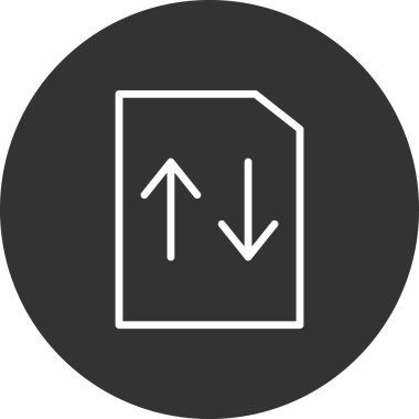 Dosya simgesi, vektör illüstrasyon tasarımı