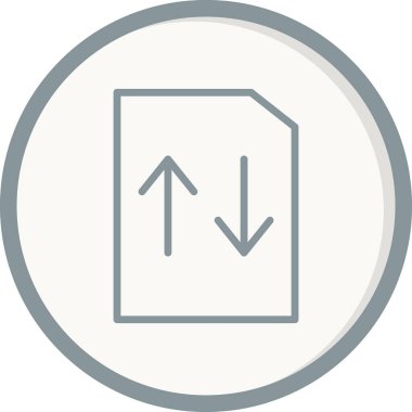 Dosya simgesi, vektör illüstrasyon tasarımı