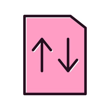 Dosya simgesi, vektör illüstrasyon tasarımı