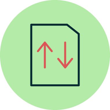 Dosya simgesi, vektör illüstrasyon tasarımı