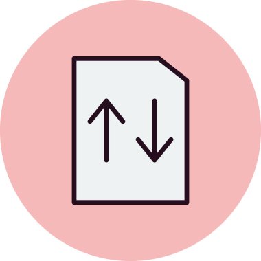 Dosya simgesi, vektör illüstrasyon tasarımı