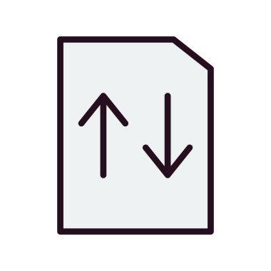 Dosya simgesi, vektör illüstrasyon tasarımı