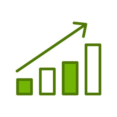 para büyüme kavramı basit simge, vektör illüstrasyonu