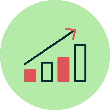 para büyüme kavramı basit simge, vektör illüstrasyonu