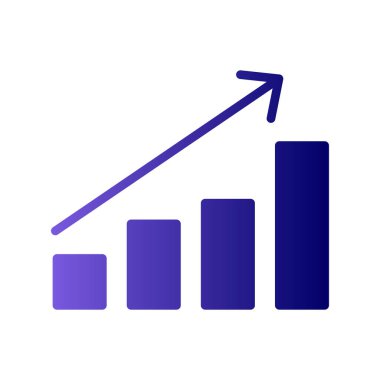 para büyüme kavramı basit simge, vektör illüstrasyonu