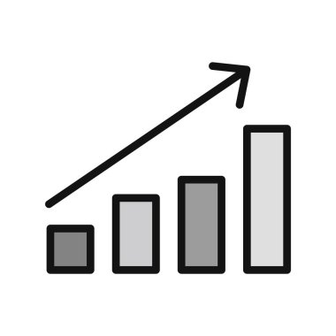 para büyüme kavramı basit simge, vektör illüstrasyonu