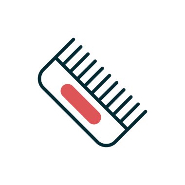 Saç Tarağı basit simgesi, vektör illüstrasyonu