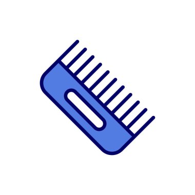 Saç Tarağı basit simgesi, vektör illüstrasyonu