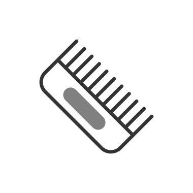 Saç Tarağı basit simgesi, vektör illüstrasyonu