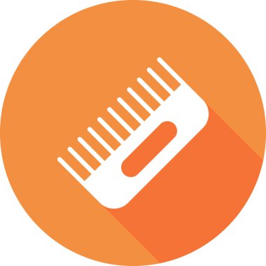 Saç Tarağı basit simgesi, vektör illüstrasyonu