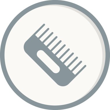 Saç Tarağı basit simgesi, vektör illüstrasyonu