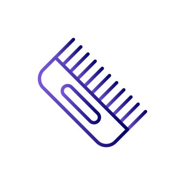 Saç Tarağı basit simgesi, vektör illüstrasyonu