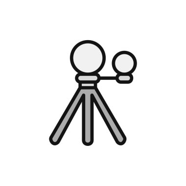 Helyograf basit simgesi, vektör illüstrasyonu