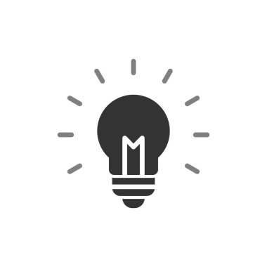 fikir basit simgesi, vektör çizim