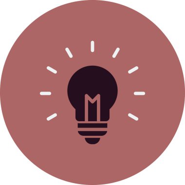 fikir basit simgesi, vektör çizim