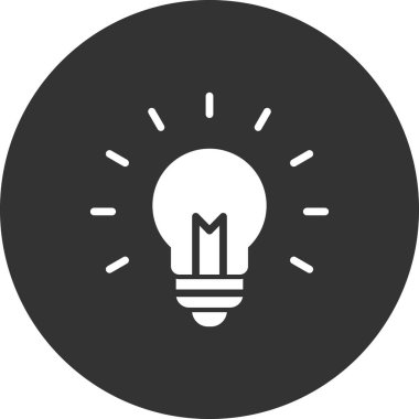 fikir basit simgesi, vektör çizim