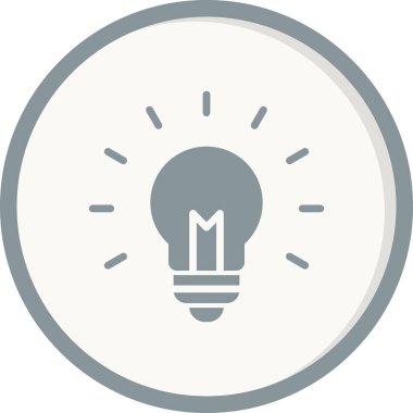 fikir basit simgesi, vektör çizim