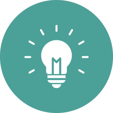 fikir basit simgesi, vektör çizim