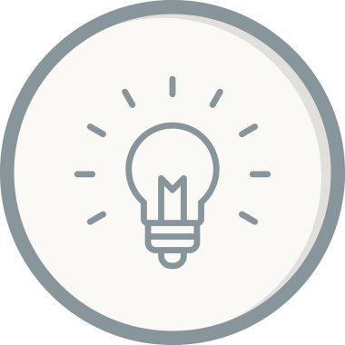 fikir basit simgesi, vektör çizim