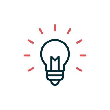 fikir basit simgesi, vektör çizim