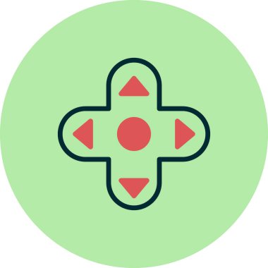 joystick modern simge vektör çizimi