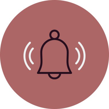 Bildirim basit simgesi, vektör illüstrasyonu