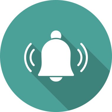 Bildirim basit simgesi, vektör illüstrasyonu